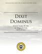 Dixit Dominus SATB choral sheet music cover
